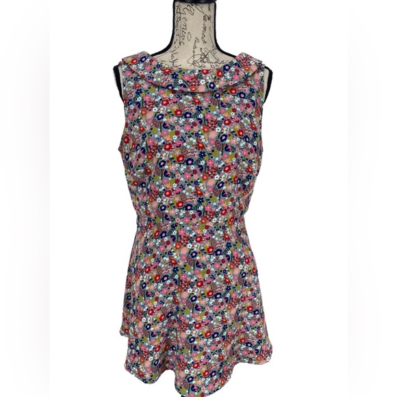 Boden Clarissa Floral Mini Dress 10 - Picture 1 of 4